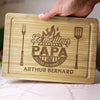 Planche à Découper Personnalisée - Cadeau Pour Papa, Papy - Le Patron du Grill