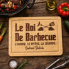 Planche à Découper Personnalisée - Cadeau Pour Homme - Le Roi Le Barbecue