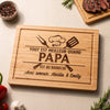 Planche à Découper Personnalisée - Cadeau Pour Papa, Papy - Le Bonheur, C'est Papa