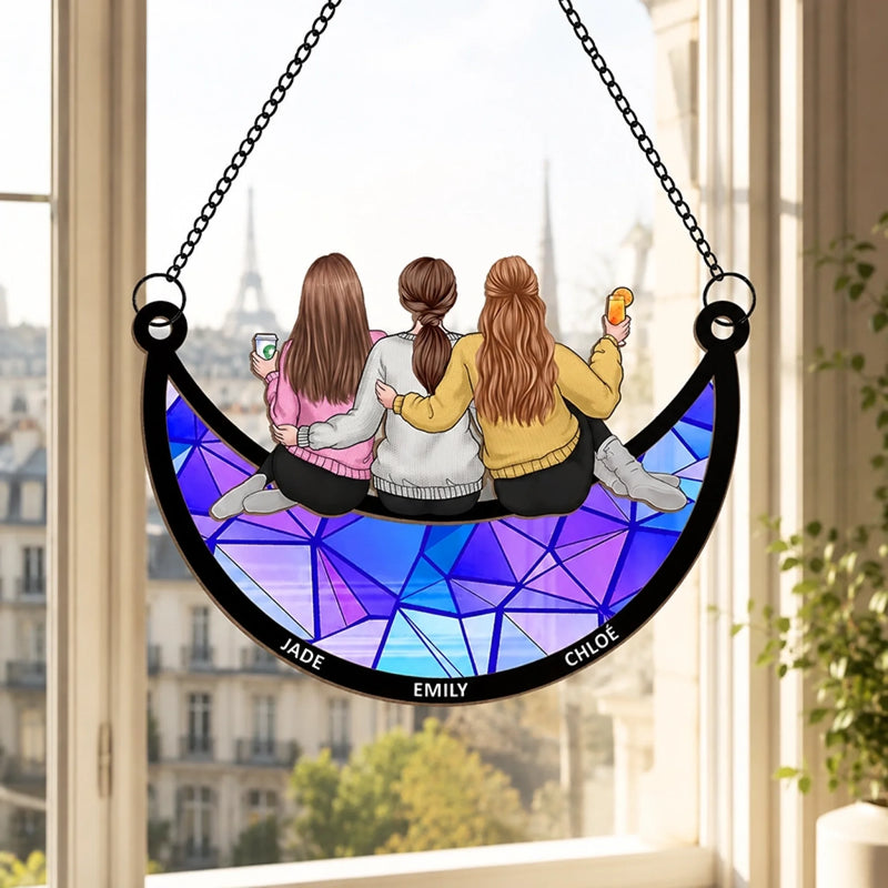 Ornement Attrape-Lumière De Fenêtre Personnalisé – Cadeau Pour Sœur, Amie – Nous sommes inséparables