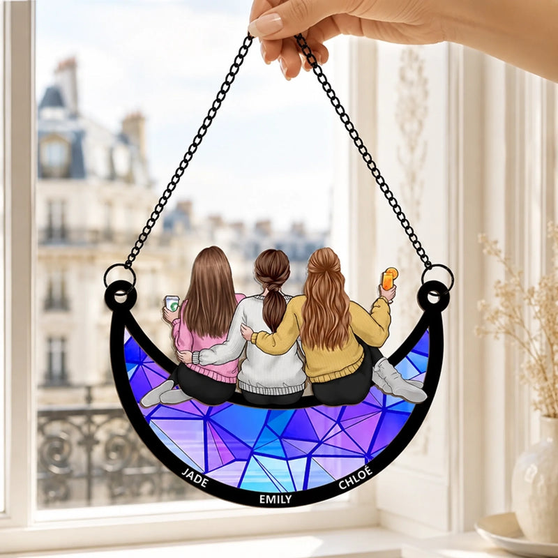 Ornement Attrape-Lumière De Fenêtre Personnalisé – Cadeau Pour Sœur, Amie – Nous sommes inséparables