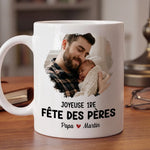 Mug Personnalisé Avec Photo – Cadeau Fête des Pères pour Papa – Le seul jour heureux de papa
