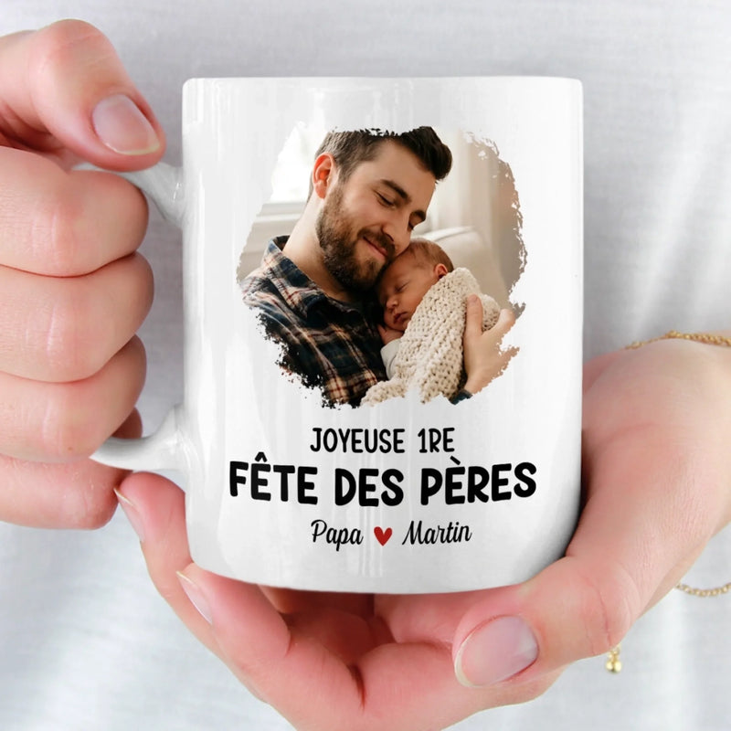 Mug Personnalisé Avec Photo – Cadeau Fête des Pères pour Papa – Le seul jour heureux de papa