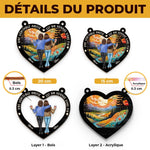 Ornement Attrape-Lumière De Fenêtre Personnalisé – Cadeau Pour Sœur, Amie – Nous, les sœurs, on assure grave !