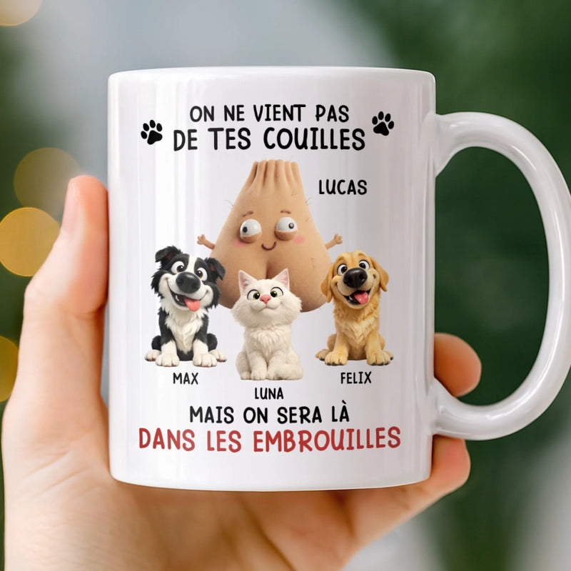 Mug Personnalisé – Cadeau Pour Amoureux Des Animaux – Pas Ton ADN, Mais Ta Famille