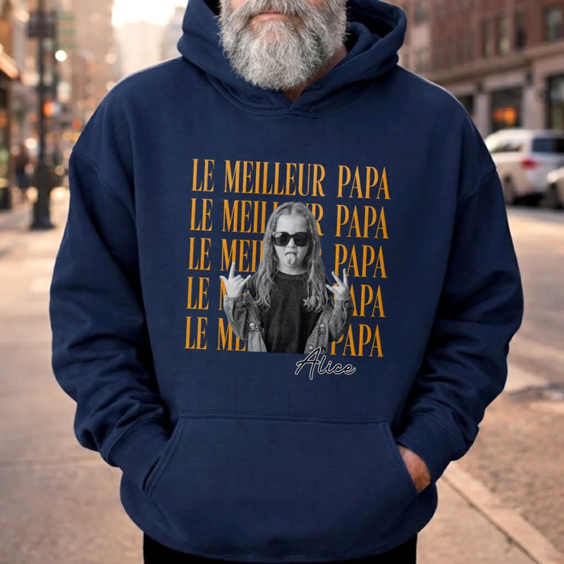 T-shirt unisexe, Hoodie personnalisé avec Photo – Cadeau pour Papa – Merci d'avoir toujours cru en moi