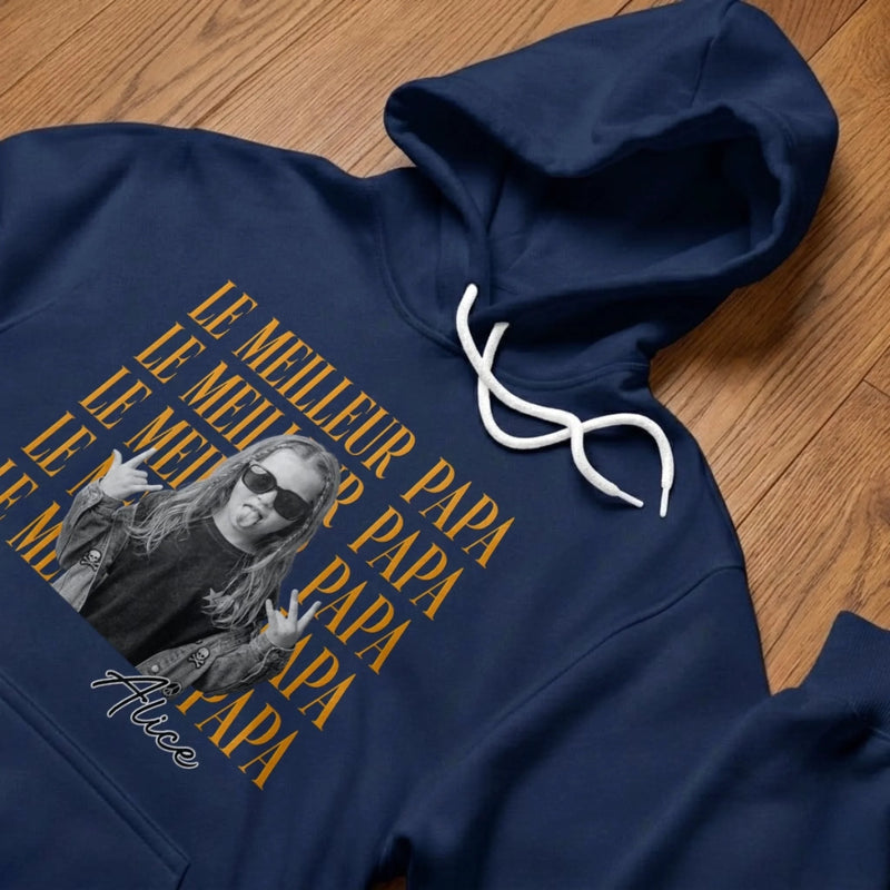 T-shirt unisexe, Hoodie personnalisé avec Photo – Cadeau pour Papa – Merci d'avoir toujours cru en moi