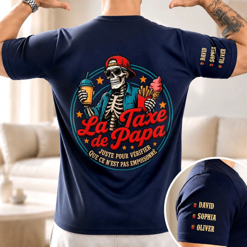 T-Shirt Personnalisé à Manches Imprimées – Cadeau pour Papa, Papi – Papa Rend Chaque Jour Spécial