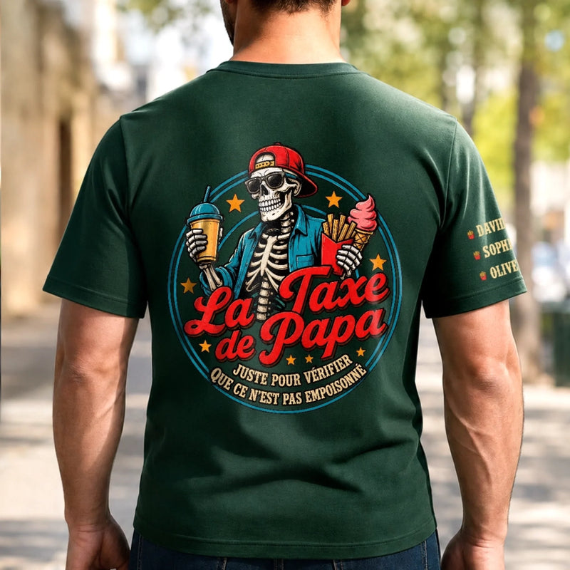 T-Shirt Personnalisé à Manches Imprimées – Cadeau pour Papa, Papi – Papa Rend Chaque Jour Spécial