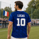 Maillot de foot personnalisé – Cadeau pour fan de football – La vie est faite d'imprévus, le foot aide