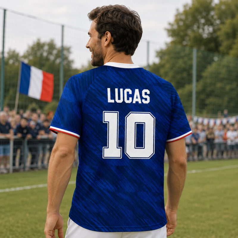Maillot de foot personnalisé – Cadeau pour fan de football – La vie est faite d'imprévus, le foot aide