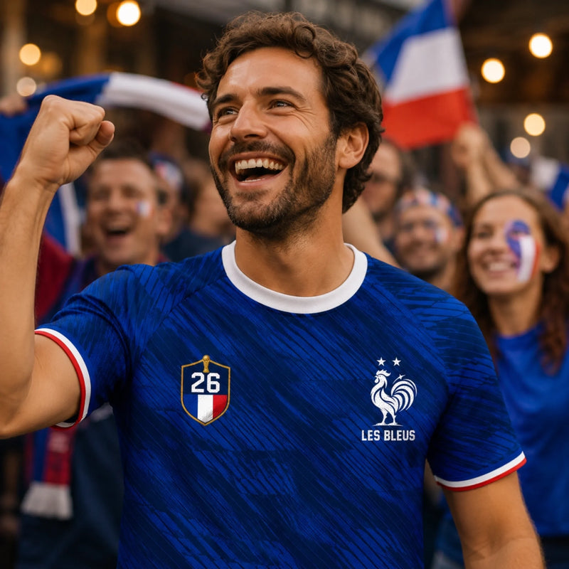 Maillot de foot personnalisé – Cadeau pour fan de football – La vie est faite d'imprévus, le foot aide