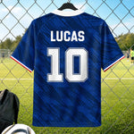 Maillot de foot personnalisé – Cadeau pour fan de football – La vie est faite d'imprévus, le foot aide