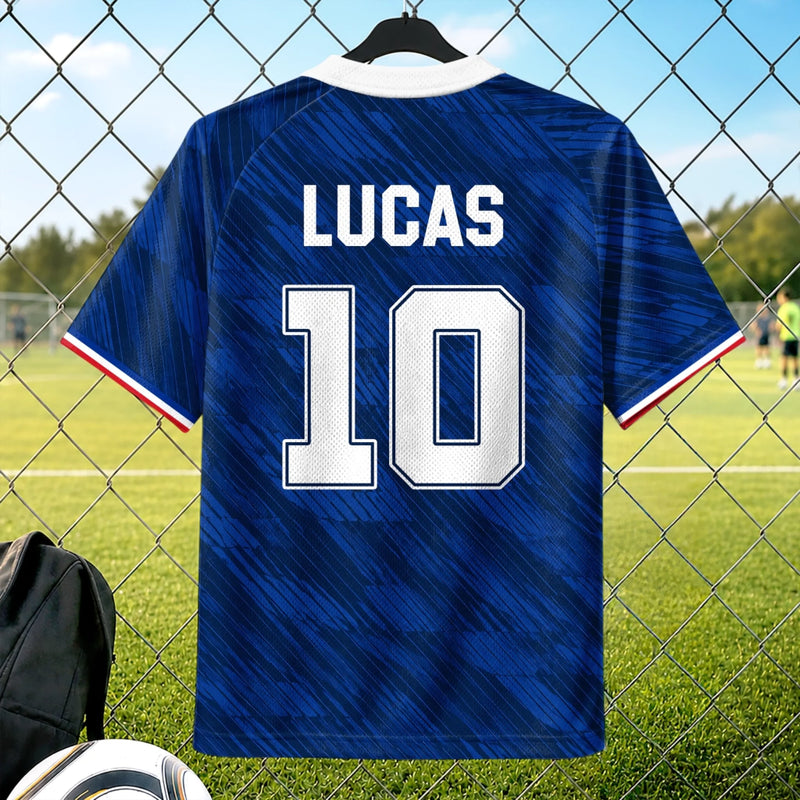 Maillot de foot personnalisé – Cadeau pour fan de football – La vie est faite d'imprévus, le foot aide