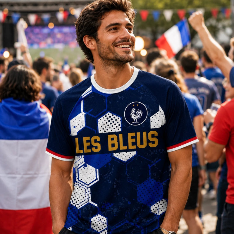 Maillot de foot personnalisé – Cadeau pour fan de football – Alimenté au café et au foot