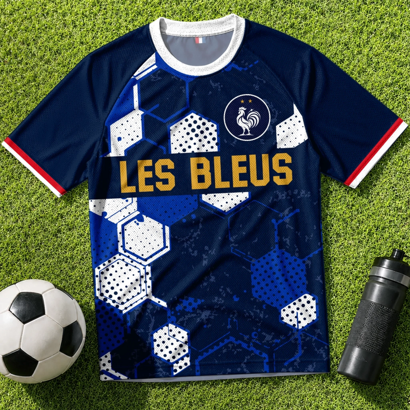 Maillot de foot personnalisé – Cadeau pour fan de football – Alimenté au café et au foot