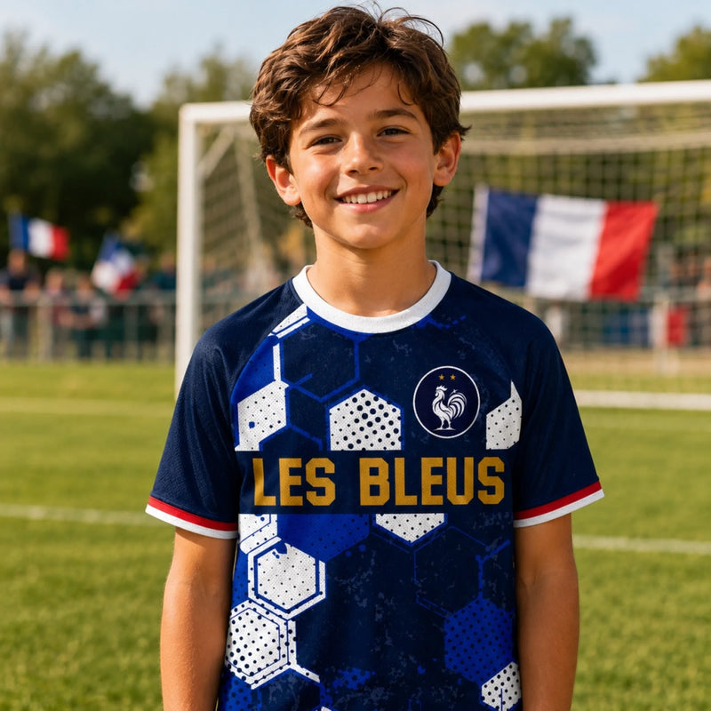 Maillot de foot personnalisé – Cadeau pour fan de football – Alimenté au café et au foot