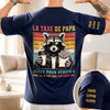 T-Shirt Personnalisé à Manches Imprimées – Cadeau pour Papa, Papi – Que Gen Est Pas Empoisonné