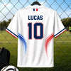 Maillot de foot personnalisé – Cadeau pour fan de football – Le foot d'abord, le reste après