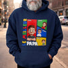 T-shirt unisexe, Hoodie personnalisé – Cadeau pour Papa, Papi – La maison est là où est Papa