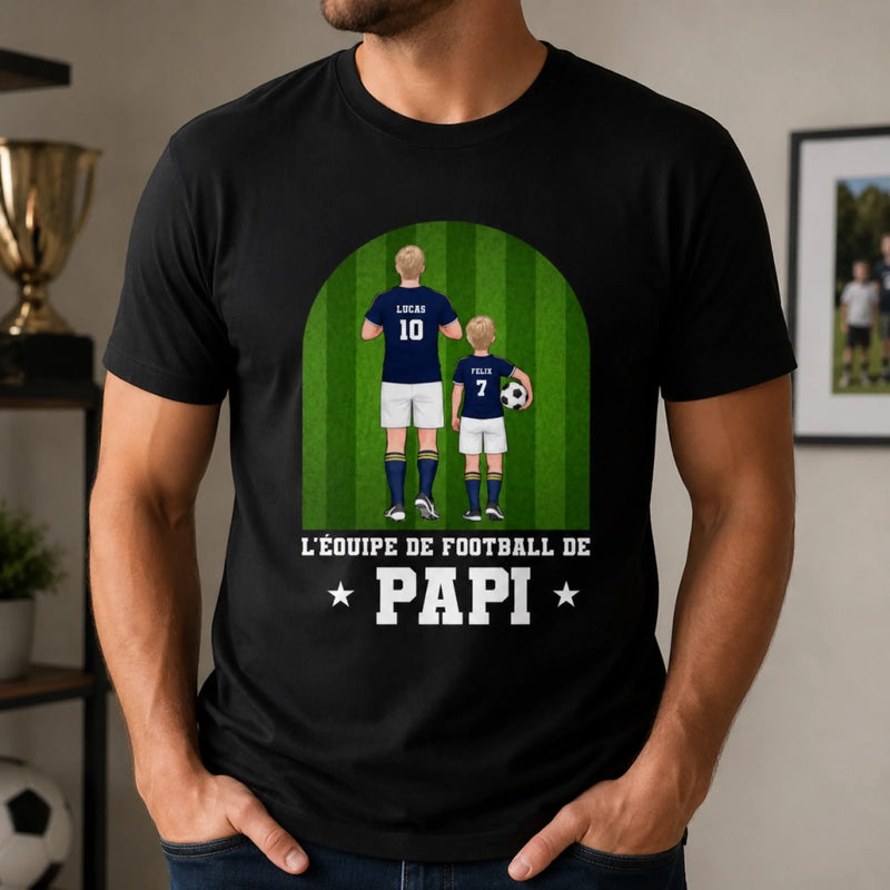 T-shirt unisexe, Hoodie personnalisé – Cadeau pour Papa, Papi - Prêt pour la victoire