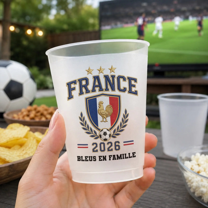 Gobelet personnalisé - Cadeau Pour Fan de Football – Cœurs fiers, nation forte