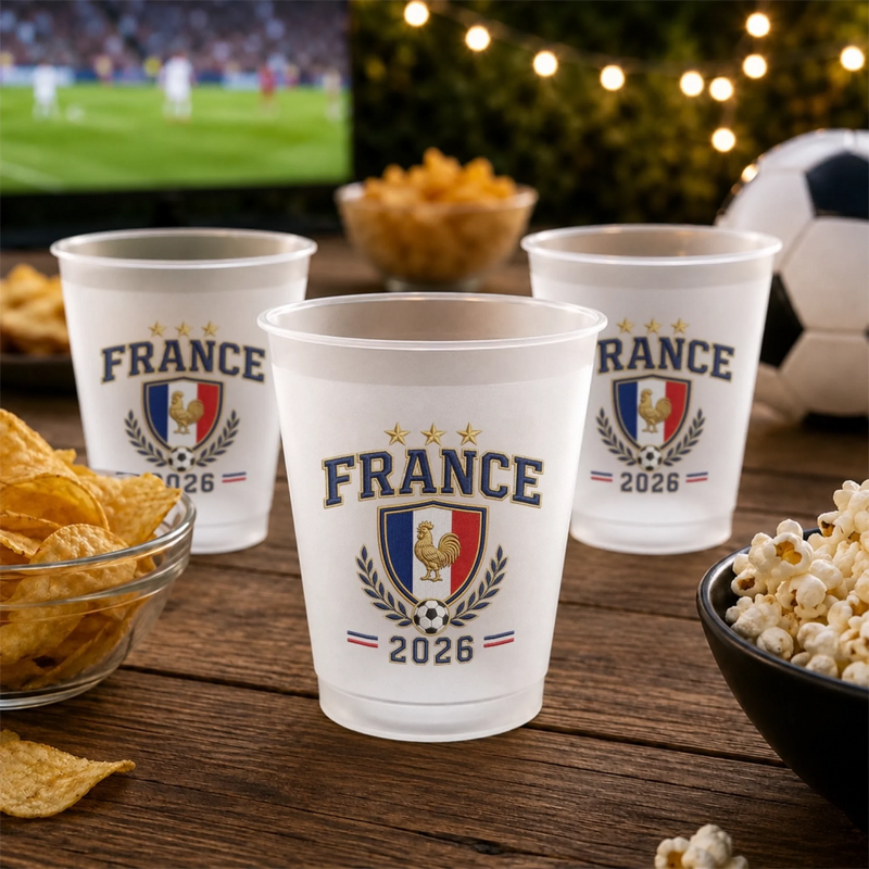 Gobelet personnalisé - Cadeau Pour Fan de Football – Cœurs fiers, nation forte