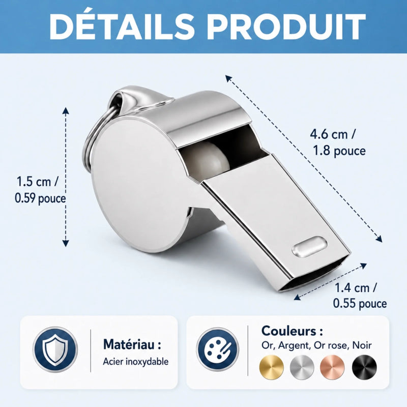 Sifflet Personnalisé – Cadeau pour Coachs et Amateurs de Sport – Le Meilleur Coach