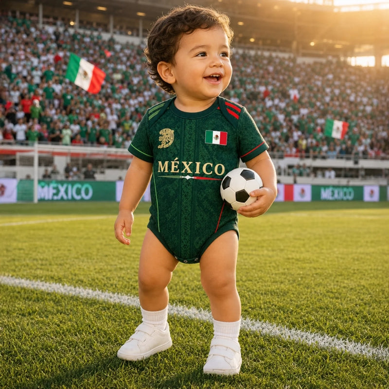 Body Bébé de Football Personnalisé – Cadeau de Naissance pour Maman et Papa – Le Plus Jeune Aigle du Terrain