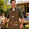 Tablier Barbecue Personnalisé Avec Photo – Cadeau pour Papa, Papi – Ici, C’est Papa Le Chef