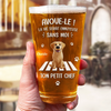Verre à bière Personnalisé – Cadeau pour Propriétaires D’animaux, Amoureux des Animaux – Bière, Chats Et Aucun Regret