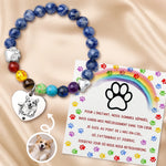 Bracelet Souvenir Personnalisé avec Photo – Cadeau Commémoratif pour Propriétaire d’Animal – À jamais dans mon cœur