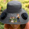 Chapeau Solaire avec Ventilateurs Personnalisé – Cadeau Pour Jardiniers, Amoureux Des Plantes Et Des Chiens – L'amour Grandit Ici