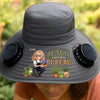 Chapeau Solaire avec Ventilateurs Personnalisé – Cadeau Pour Jardiniers, Amoureux Des Plantes – L'amour Ne Se Démode Jamais