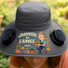 Chapeau Solaire avec Ventilateurs Personnalisé – Cadeau Pour Jardiniers, Amoureux Des Plantes – Les Souvenirs Nous Gardent Proches