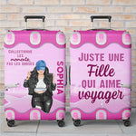 Housse de Valise Personnalisée – Cadeau pour Femme – Là Est Ma Place