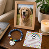 Bracelet Souvenir Personnalisé – Cadeau Commémoratif pour Propriétaire d’Animal – En attendant au pont arc-en-ciel