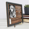 Plaque Commémorative Personnalisée avec Photo - Cadeau Commémoratif pour Propriétaire d’Animal - Je t'ai aimé toute ta vie