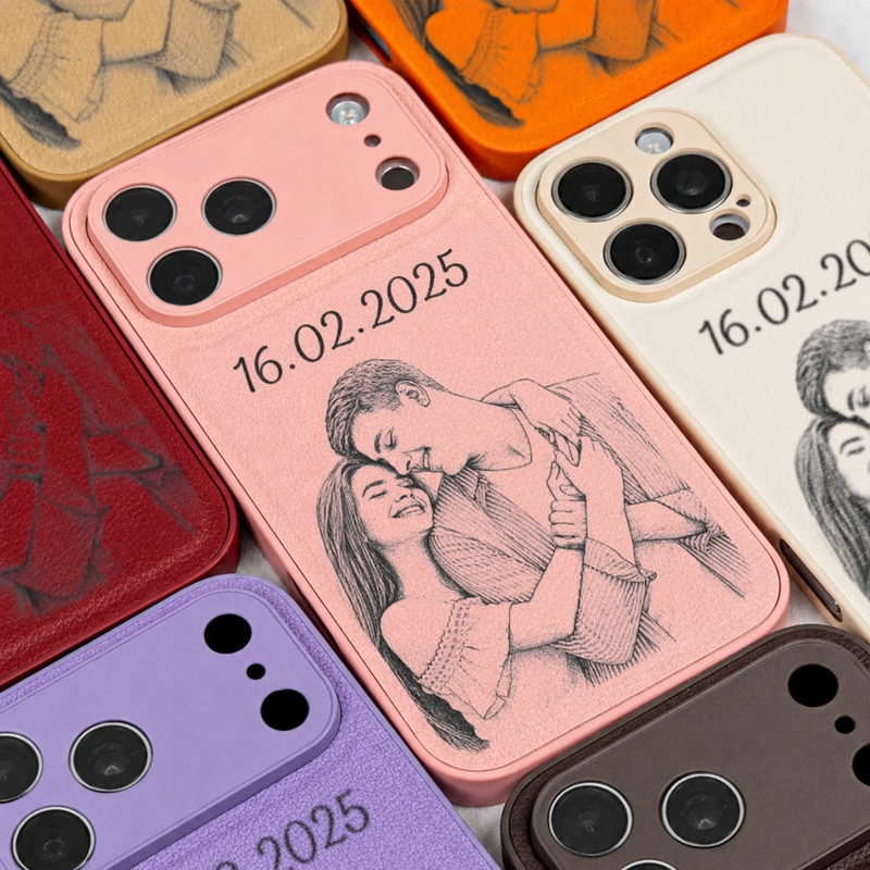 Coque de Téléphone Personnalisée avec Photo – Cadeau pour Couple, Mari et Femme – L’Éternité Commence Avec Toi