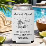 Porte-canette Isotherme Personnalisé – Cadeau pour Couple, Mari et Femme – Le début de notre éternité
