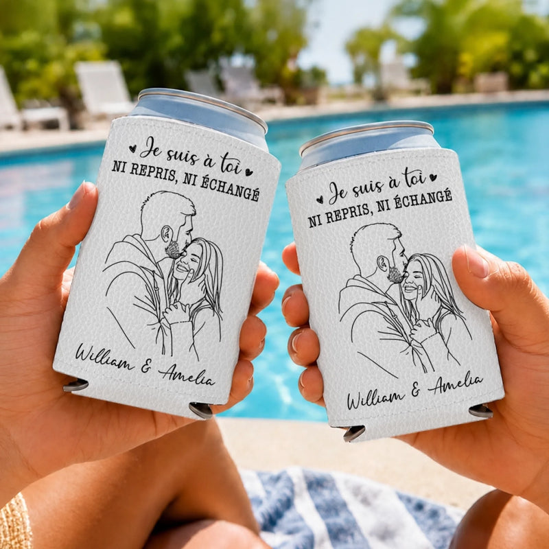 Porte-canette Isotherme Personnalisé avec Photo – Cadeau pour Couple, Mari et Femme – Je Veux Passer Ma Vie À Tes Côtés