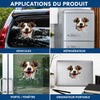Autocollant RV Personnalisé avec Photo - Cadeau pour propriétaires d’animaux, amoureux des animaux - Trop Cool pour Rester à l’Intérieur