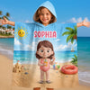 Poncho de bain personnalisé – Cadeaux pour enfants – Trouve-moi à la plage