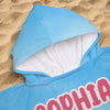 Poncho de bain personnalisé – Cadeaux pour enfants – Trouve-moi à la plage