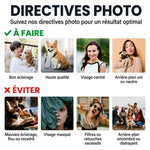 Attrape-Soleil en Cristal Personnalisé avec Photo – Cadeau Commémoratif pour Amoureux des Animaux – À Jamais Aimé, À Jamais Regretté