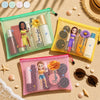Pochette de Plage en Filet Personnalisée – Cadeau pour Femme – L'Air Marin, l'Âme Heureuse