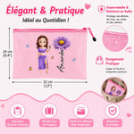 Pochette de Plage en Filet Personnalisée – Cadeau pour Femme – L'Air Marin, l'Âme Heureuse