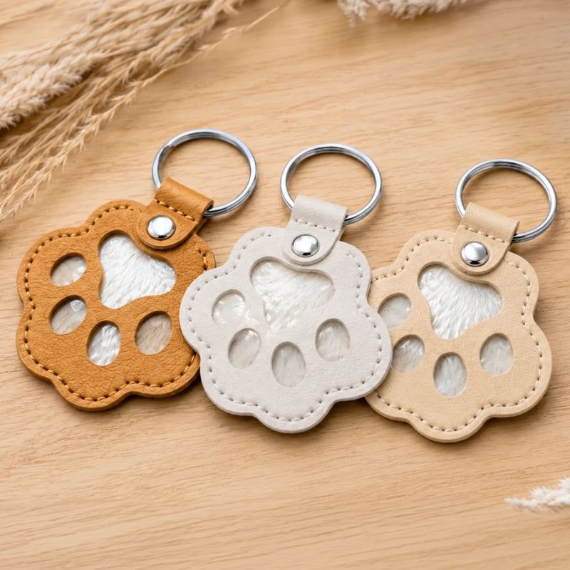Porte-clés à poils d'animal personnalisé Avec Photo - Cadeau Commémoratif pour Propriétaire d’Animal - À jamais dans mon cœur