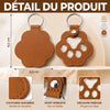Porte-clés à poils d'animal personnalisé Avec Photo - Cadeau Commémoratif pour Propriétaire d’Animal - À jamais dans mon cœur