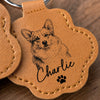 Porte-clés à poils d'animal personnalisé Avec Photo - Cadeau Commémoratif pour Propriétaire d’Animal - À jamais dans mon cœur